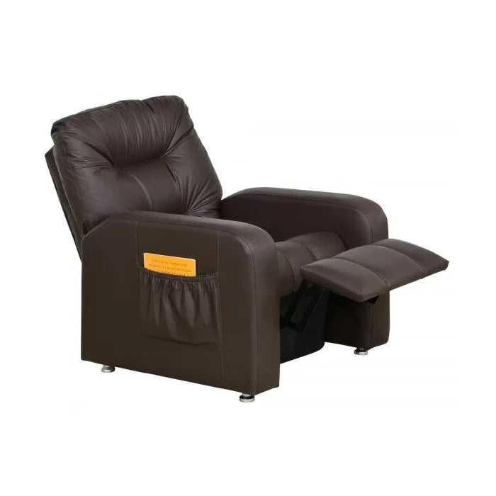 Poltrona do Papai Reclinável em Corino Marrom – Azera