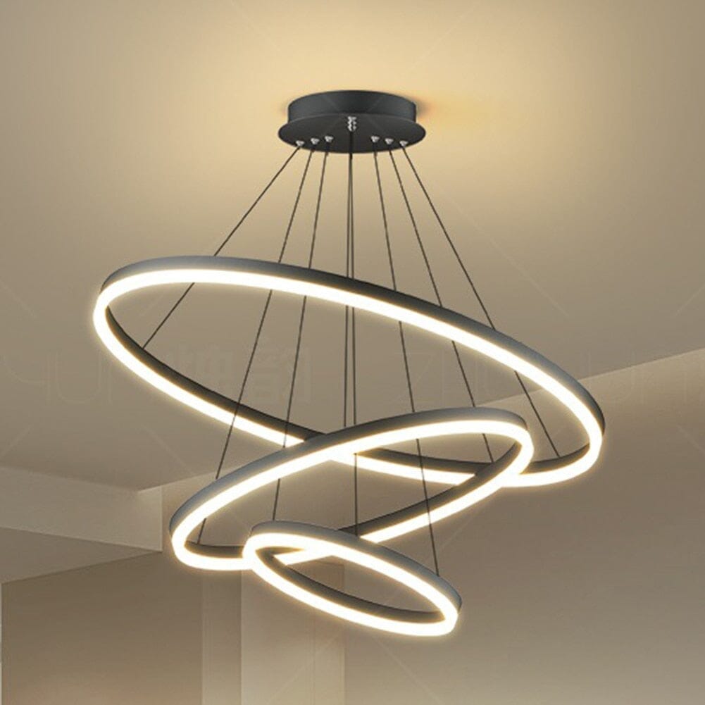 Lustre Pendente Triplo Led Circular Milan - eFlix